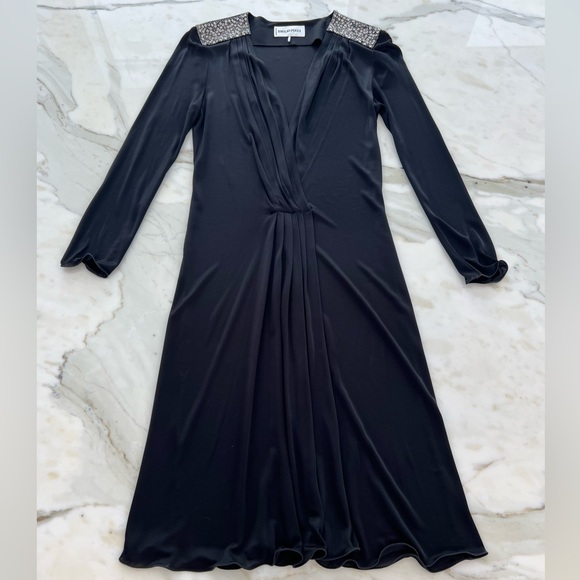 EMILIO PUCCI BLACK EMBELLISHED DRESS SIZE IT 40 / US 6 - Picture 8 of 16